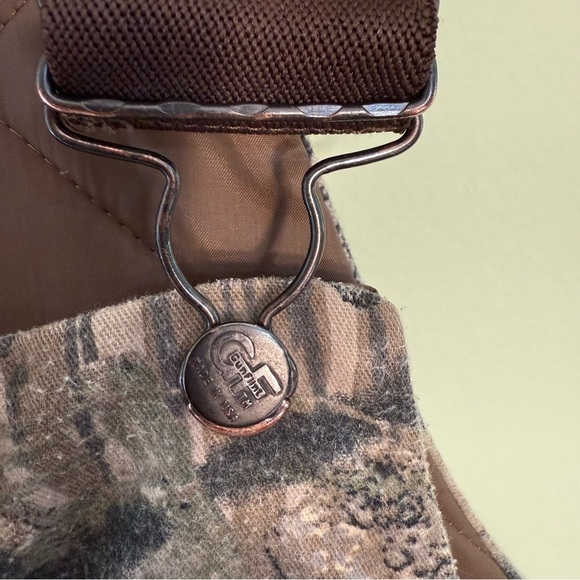 Vintage Gunflint Camo mossy men’s bib overalls hunting quilted XXL size 52-54 - Picture 7 of 12